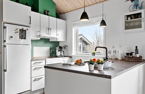 Skaven Strand House | Gorgeous home in Tarm with kitchen
