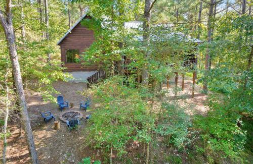 Broken Bow House | Gorgeous Idyllic Cabin w Hot Tub and Fire Pit Quittin Time is Secluded Romantic Oasis w Luxury Bathroom Double Shower and Bathtub Foosball Table