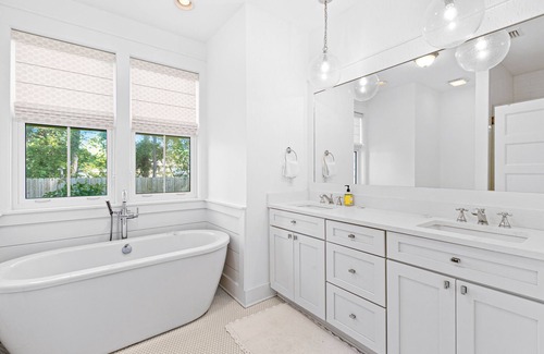 Dune Allen Beach House | Gorgeous Key West-style cottage with porch, screened lanai, grill, AC, & WiFi