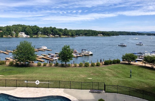 Westlake Corner Condo | Gorgeous lake front condo w/large balcony & views!