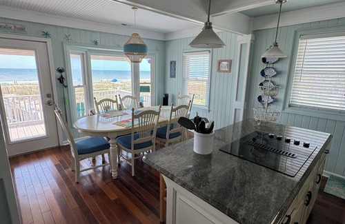 Holden Beach House | Gorgeous oceanfront Beach Cottage. 4 BR/4 Bath sleeps 8 all on a single level!