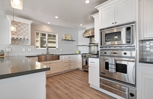 Oxnard Shores House | Gorgeous waterfront home with a private hot tub, gas fireplace, & beach access