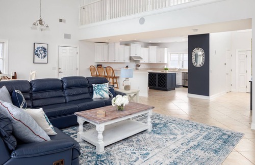 Mantoloking House | Gorgeous waterfront Home on lagoon steps away from private beach. Sleeps 12