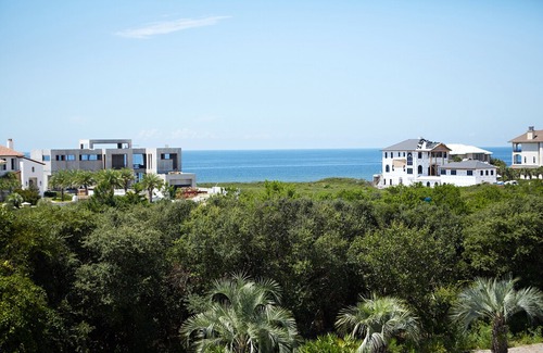 Rosemary Beach House | Graceland by the Sea-Close To Beach Front Row On 30A, Private Hot Tub, Gulf View