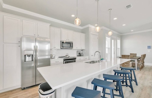 Miramar Beach House | Grand Boz Chateau with Low-Speed Vehicle, Heated Pool, and Cornhole Field