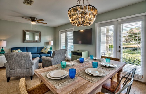 Crystal Beach Condo | Grand Caribbean East 113| Ground Floor & Only Steps to the Beach| Free Fun!
