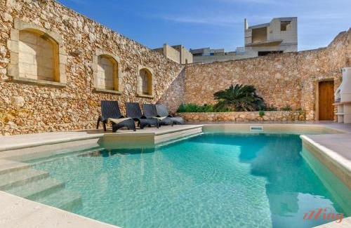 Sannat Villa | Grand Gozo Farmhouse with Games Room & Pool
