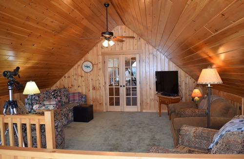Rangeley Ski Chalet | Grand home in very private and serene estate setting. Direct prime lake access.