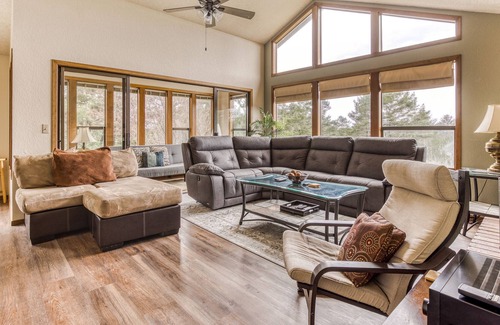 Surf Pines House | Grand Home Near the Beach w/ a Private Hot Tub, Free WiFi, & a Firepit