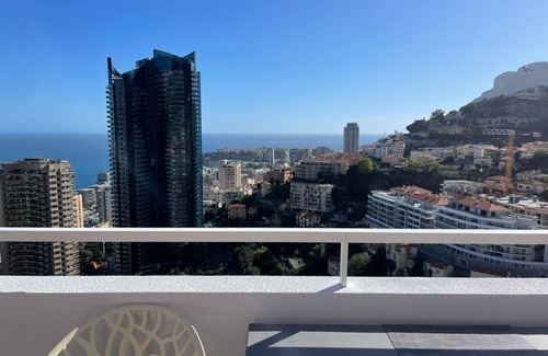 Beausoleil Apartment | Grand Penthouse Dernier Étage Face Tour Odeon vue Panoramique mer et Monaco