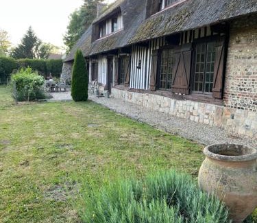 Manneville-es-Plains House | Grande chaumière, 5 chambres, 14 personnes proche des plages