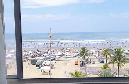 Praia Grande Apartment | Great sea front apartment, foot in the sand