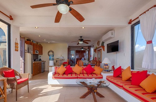 Akumal Condo | Great Value on the Beach! Cheerful and comfy third level condo with big views