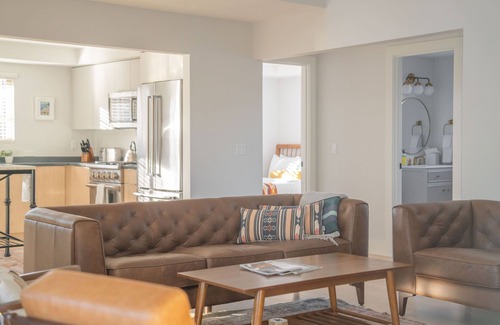 Bend House | Greeley Villa: Salt Water Hot Tub, Sauna, Steps to Downtown.