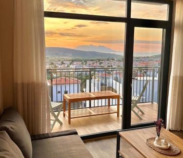 Gokceada Apartment | Green Roof Terrace with Sea and Nature view