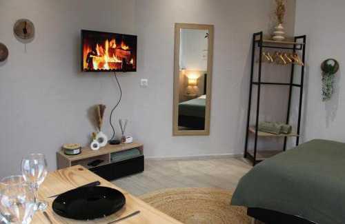 Valentigney Apartment | Green room