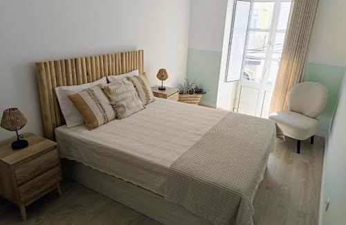 Se Apartment | Grey and Green, modern 2-bedroom apartment, AC, top location at faro's historic centre