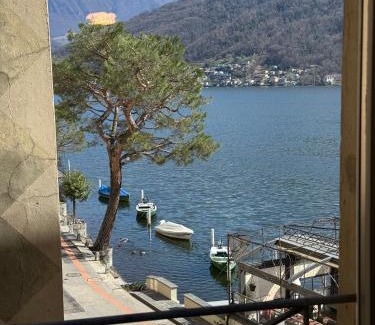 Morcote Apartment | Gritti Palace Morcote - Waterfront studio with panoramic lake views - Fiordaliso