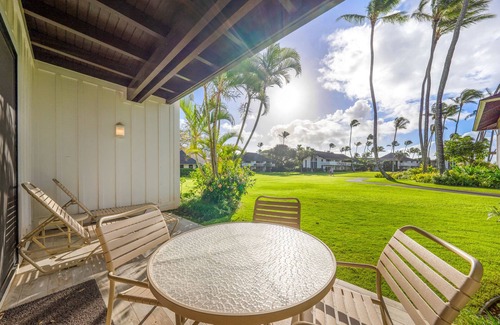 Poipu Condo | Ground floor end unit on great lawn, remodeled in Fall 2023