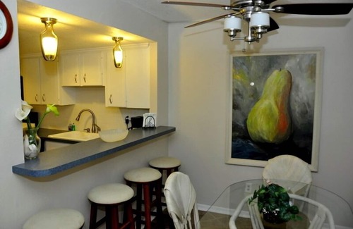 New Smyrna Beach Condo | Ground Floor! Keep your toys and fishing gear on the patio!