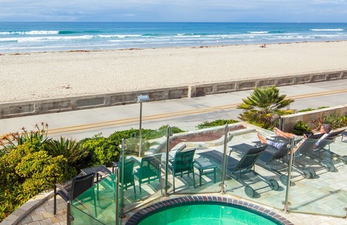 Central Mission Beach Condo | Ground Floor, Ocean Front Beach Condo With Hot Tub