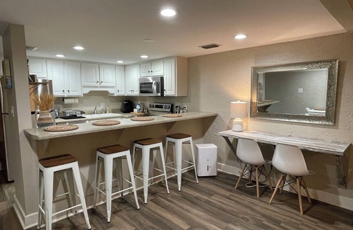 Panama City Beach Condo | Ground Floor, free Wi-Fi, sleeps 4, king bed/queen sleeper, 2-min walk to beach