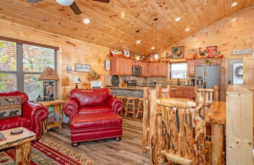 Pigeon Forge Cabin | Grumpy Grizzly | 2 Bed, 2 Bath