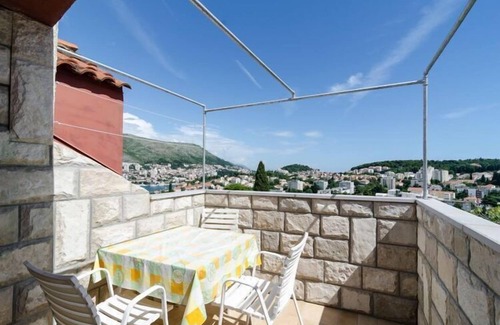 Babin Kuk Apartment | Guest House Misita - One Bedroom Apartment with Balcony and Sea View
