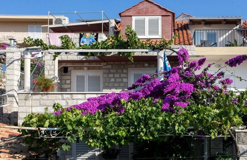 Babin Kuk Apartment | Guest House Misita - One Bedroom Apartment with Balcony and Sea View