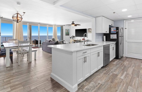 Long Beach Condo | Gulf Front Condo With Water Views from all 3 rooms and 2 sets of beach chairs!