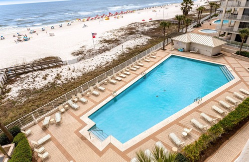 Orange Beach Condo | Gulf-front condo with heated indoor & outdoor pools & gym