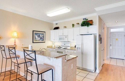 Orange Beach East Condo | Gulf-front condo with balcony, central AC, pools, hot tubs & beach access