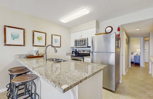 Gulf Shores Condo | Gulf front condo with community outdoor and indoor pools, hot tub, and sauna