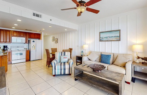 West Panama City Beach Condo | Gulf-front resort condo with beach view, balcony & pools/hot tub/lazy river