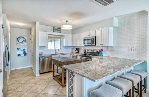 Seacrest House | Gulf-front Seacrest townhome | Direct beach access, bike to Rosemary, sleeps 6