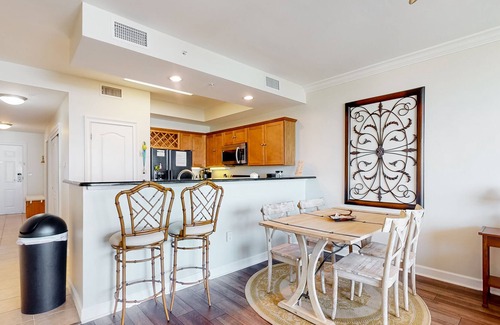 Fort Morgan Condo | Gulf-view beach condo with balcony, pool, hot tub, fitness center, AC, & W/D