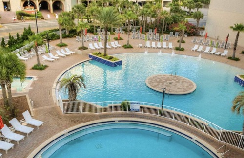 Long Beach Condo | 🦩Gulf Views! Top Shelf at Laketown Wharf #2108🦩