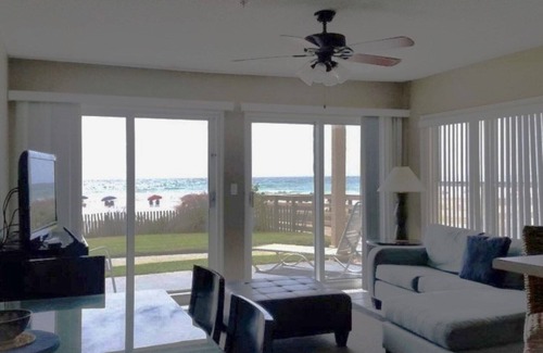 Miramar Beach Condo | GULFRONT GROUND FLOOR END UNIT OPEN ,BRIGHT!!!