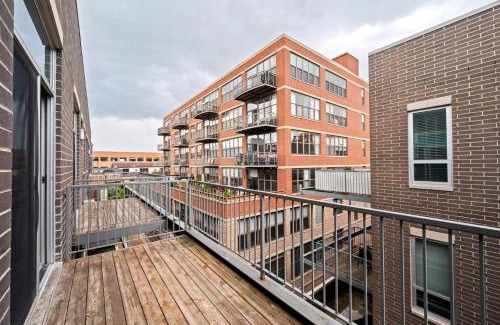 Near West Side Apartment | Gym Garage Parking Balcony Sleeps 6