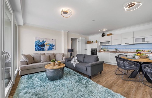 Kappeln Apartment | "Hafenspitze": First floor apartment with Baltic Sea view, terrace & wellness area