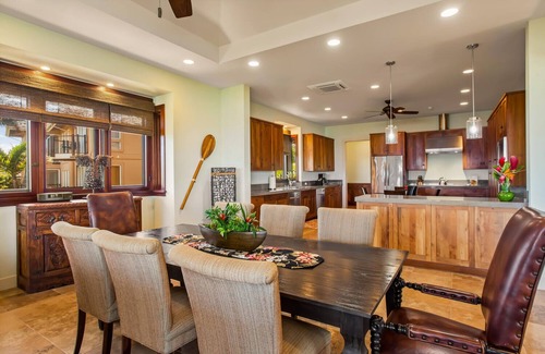 Poipu House | Halana Malie - Ocean Views, A/C, Beautifully Furnished Halana Maile Sleeps 8, 3200 sq. ft
