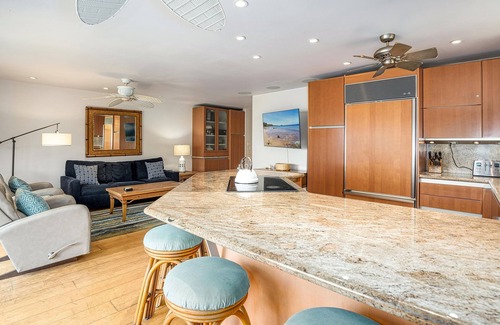 Kihei Condo | Hale Hui Kai 208 - Ocean View Luxury Condo on the best beach on Maui, Split AC!