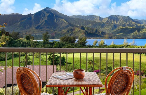 Princeville Condo | Hanalei Bay Resort 430456 By Parrish Kauai - fabulous ocean views & AC walk to H
