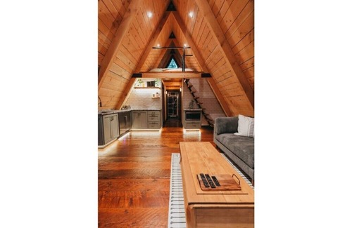Snohomish House | Hand Crafted A Frame in a private 80 Acre Forest