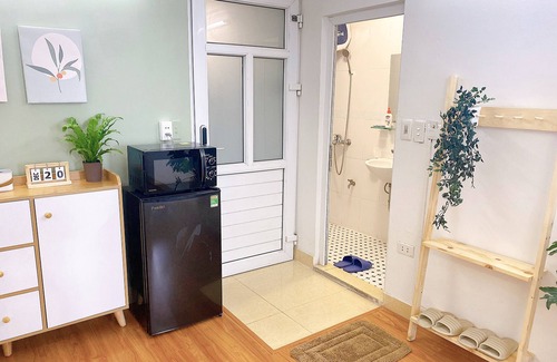Hang Bo Apartment | Hanoi Old Quarter Center - 1BR Studio - Big window & Balcony & Private Bathroom