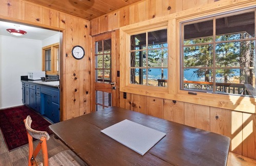 Big Bear Lake House | Happy Lake Cottage by Destination Big Bear : Rare Vintage Lakefront with Serene Lake Views and Rustic Charm!