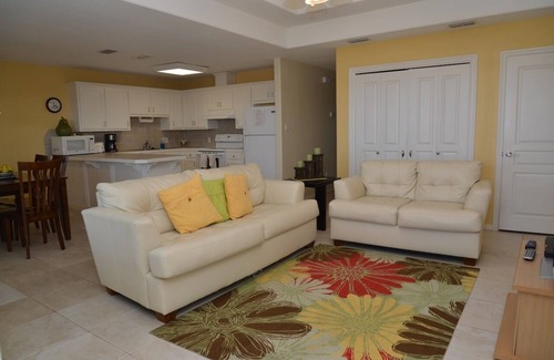 Port Mansfield Condo | Harbor's End Condos for Rent. Waterfront, Pool, Pier and Fish cleaning table .