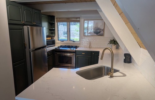 Harbor Springs Ski Chalet | Harbor Springs Escape, renovated chalet that sleeps 6, near Nubs & Boyne.