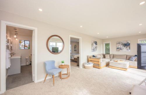 El Granada House | Harborlight House Coastal Comfort with Filtered Ocean Views walk to Harbor