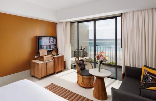 Farukolhufushi Island Hotel | Hard Rock Maldives – Silver Sky Studio with Lagoon View Balcony